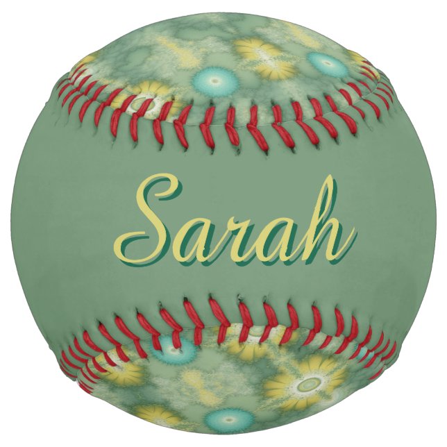 Shoreline Tie-Dye (Personalized) Softball (Back)