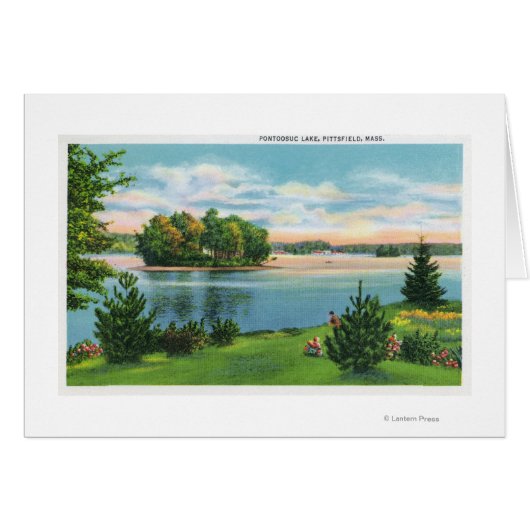 Shoreline View of Pontoosuc Lake Cards (Front Horizontal)
