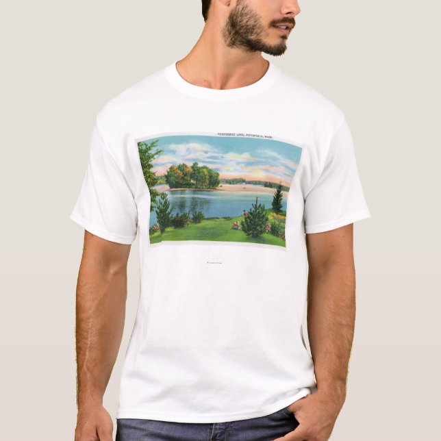 Shoreline View of Pontoosuc Lake T-Shirt (Front)