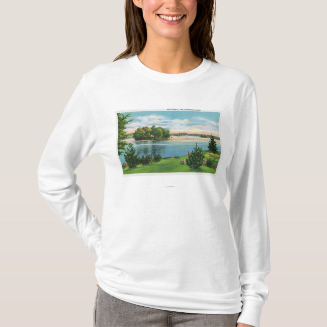 Shoreline View of Pontoosuc Lake T-Shirt (Front)
