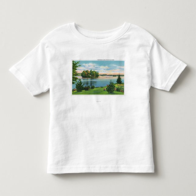 Shoreline View of Pontoosuc Lake Toddler T-shirt (Front)