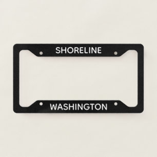 Shoreline Washington License Plate Frame
