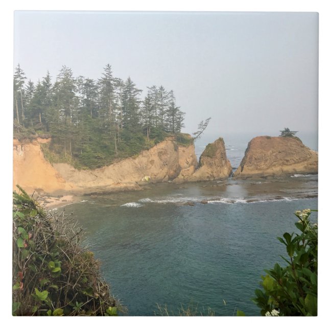 Shores Acres State Park, Oregon Coast Ceramic Tile (Front)