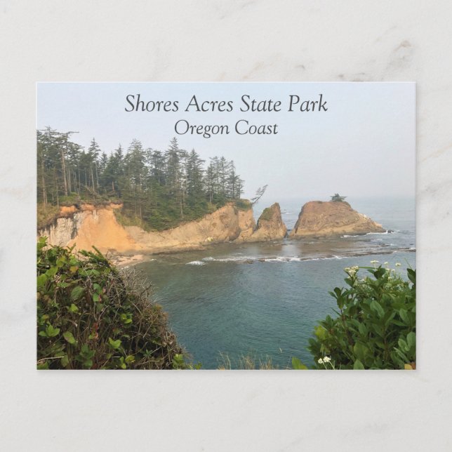 Shores Acres State Park, Oregon Coast Postcard (Front)