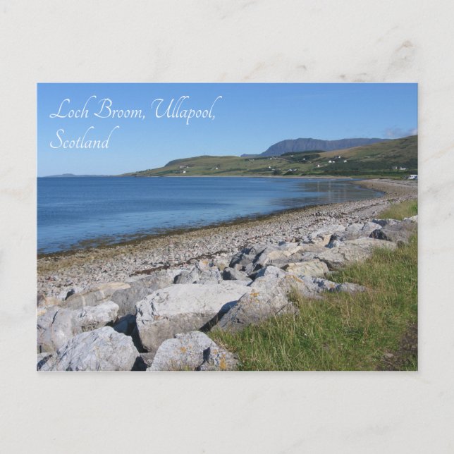 Shores of Loch Broom, Ullapool, Scotland Postcard (Front)