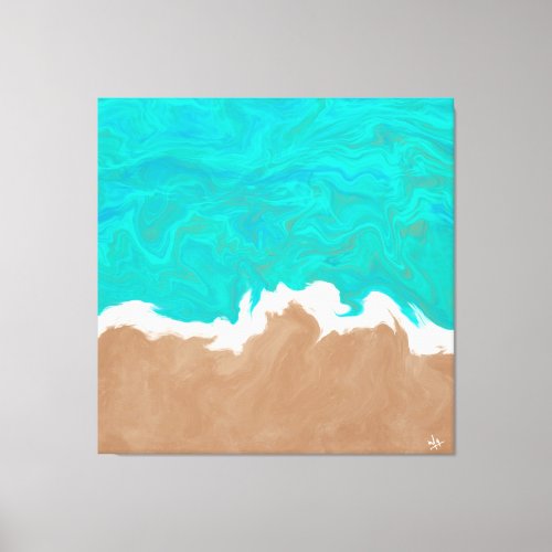 Shores of Paradise Abstract Painting by Sukis Canvas Print