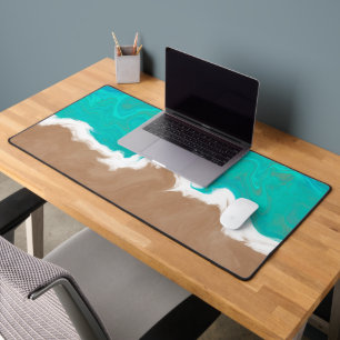 Shores of Paradise Turquoise Sea Desk Mat