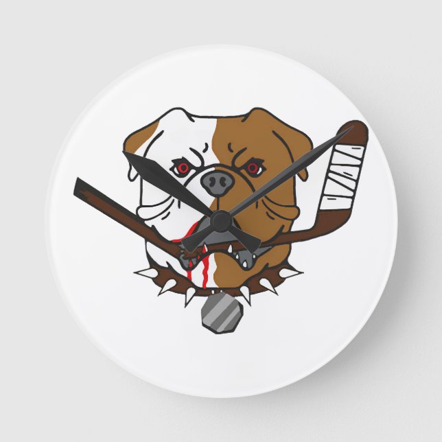SHORESY Sudbury Bulldogs Round Clock (Front)