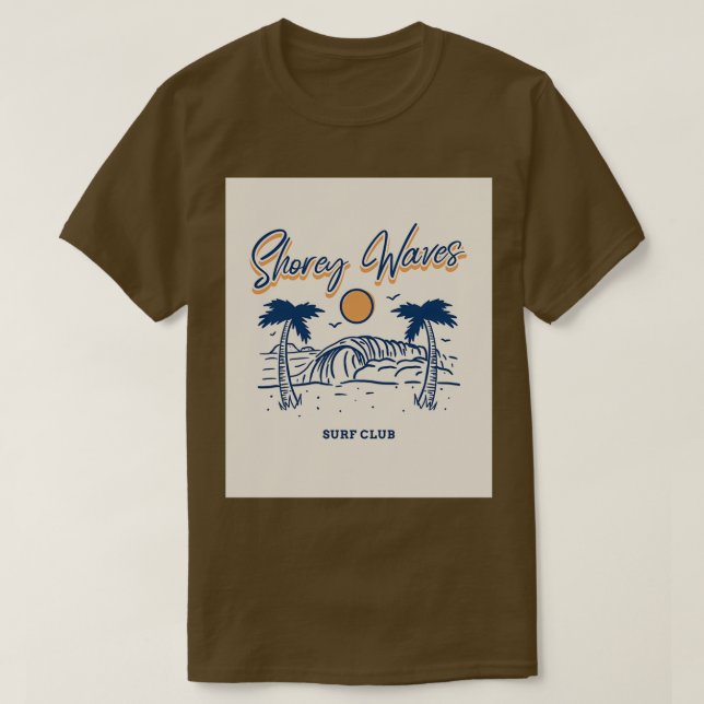 Shorey waves surf club T-Shirt (Design Front)