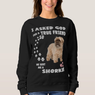Shorkie Tzu Dog Quote Mom Christmas Yorkie Tzu D Sweatshirt