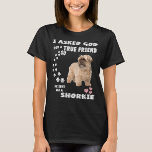 Shorkie Tzu Dog Quote Mom Christmas Yorkie Tzu D T-Shirt