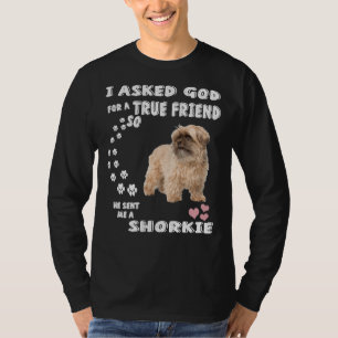 Shorkie Tzu Dog Quote Mom Christmas   Yorkie Tzu D T-Shirt
