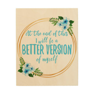 short affirmations about dreams and goals wood wall art