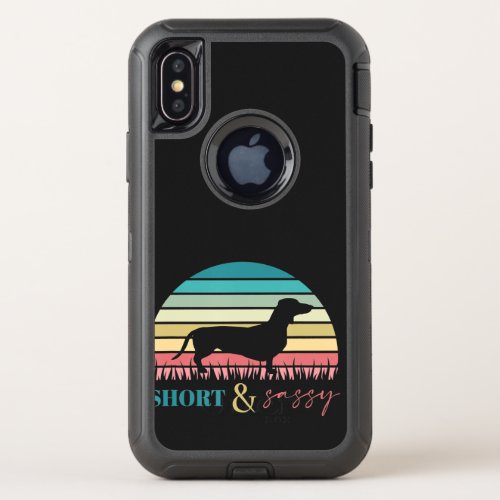 Short And Sassy Dachshund Lover   Doxie Wiener Dog OtterBox Defender iPhone XS Case