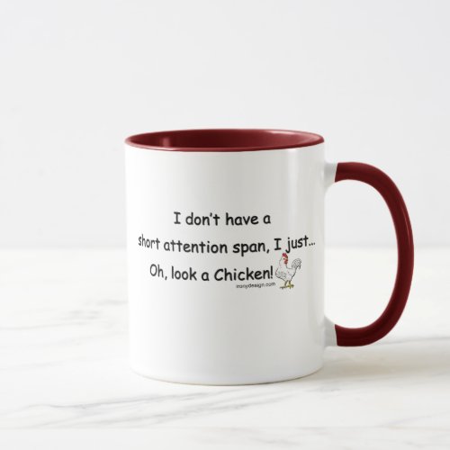 Short Attention Span Chicken Mug