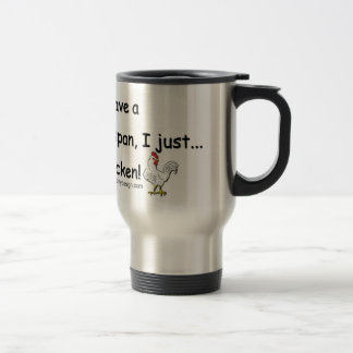 Short Attention Span Chicken Saying Travel Mug