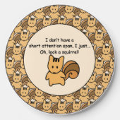 Short Attention Span Squirrel Design Wireless Charger (Front)