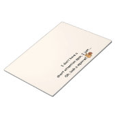 Short Attention Span Squirrel Funny Notepad (Angled)