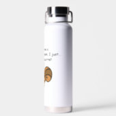 Short Attention Span Squirrel Funny Water Bottle (Back)