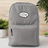Short Attention Span Squirrel Humor Patch (On Backpack)