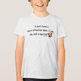 Short Attention Span Squirrel Tri-Blend Shirt