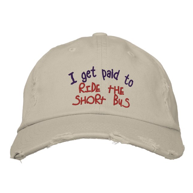 Short Bus Embroidered Baseball Hat (Front)