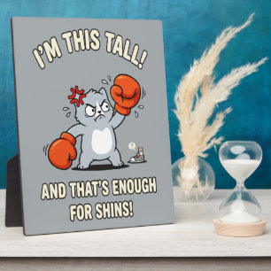 Short Cat Boxing Gloves Funny Shins Plaque