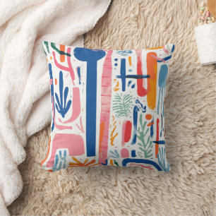 short dyeing throw pillow