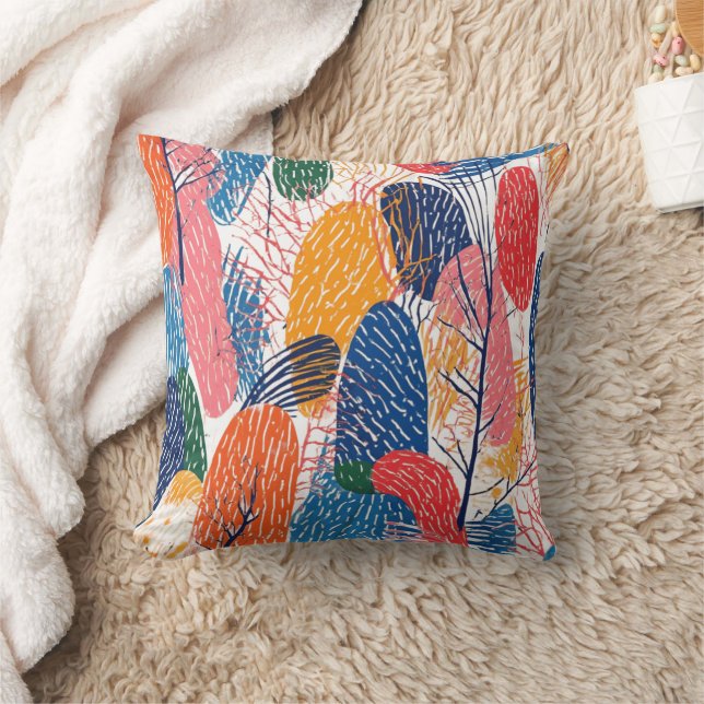 short dyeing throw pillow (Blanket)