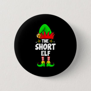 Short Elf Family Matching Group Christmas Pajamas Button