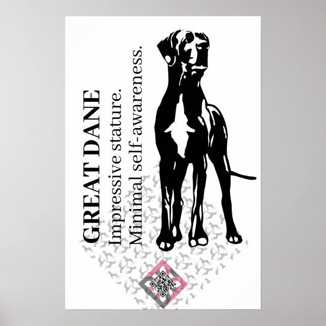 Short Great Dane Poster (Front)