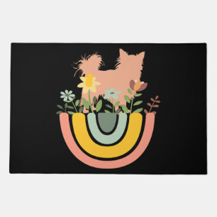 short haired chihuahua - love cute pet dog mom dad doormat