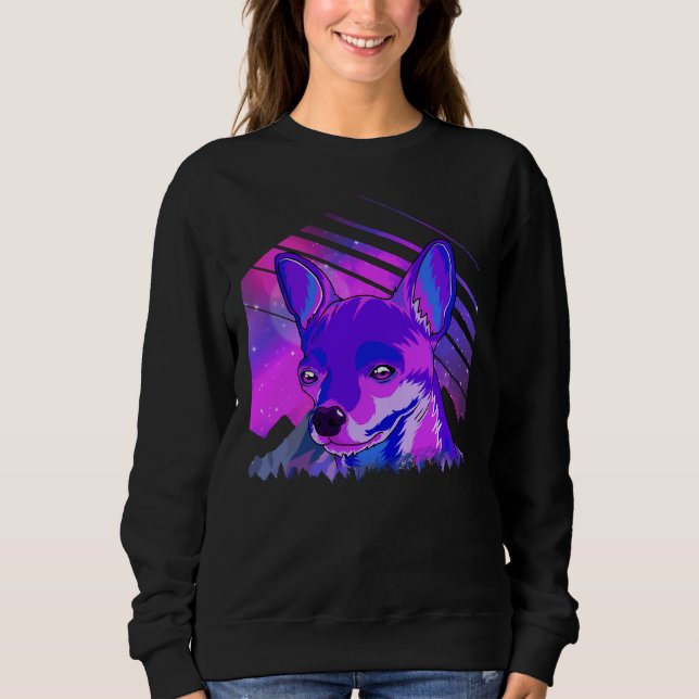 Short Haired Chihuahua Modern Idea Sweatshirt (Front)