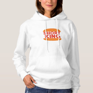 Short King Funny Minimal Design Hoodie