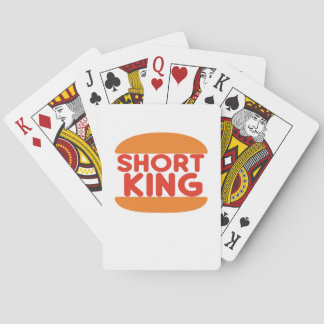 Short King Funny Minimal Design Poker Cards