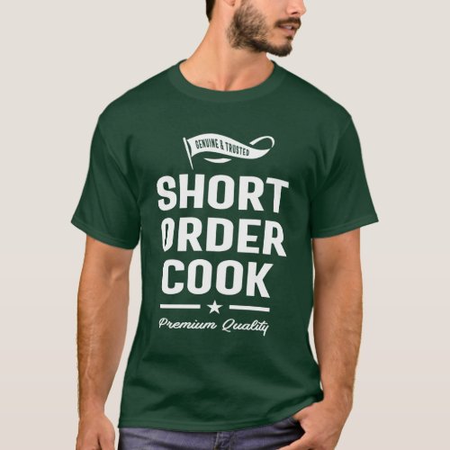 Short Order Cook Job Title Gift T_Shirt