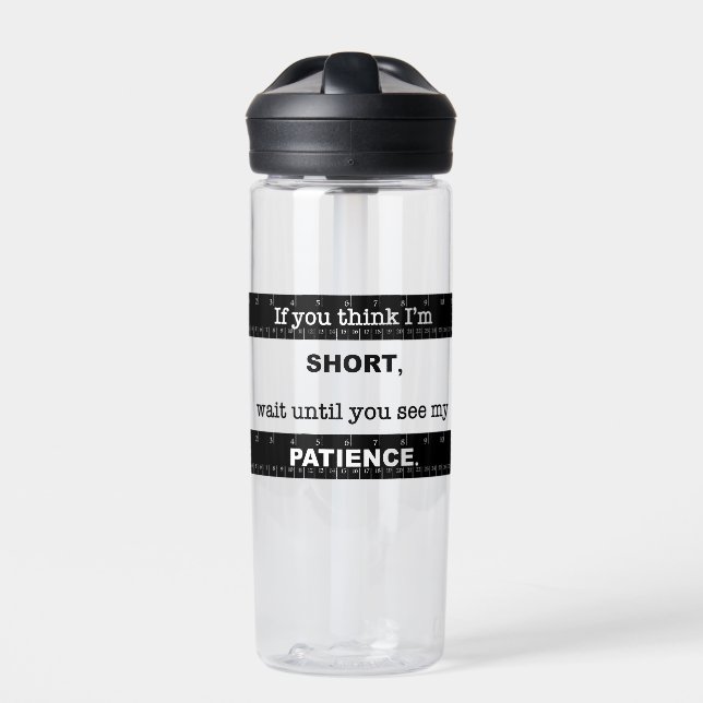 Short Patience Water Bottle (Front)