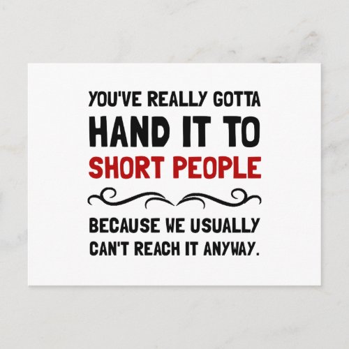 Short People Postcard