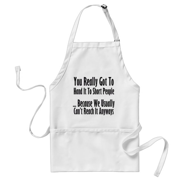 Short People Quote Adult Apron (Front)