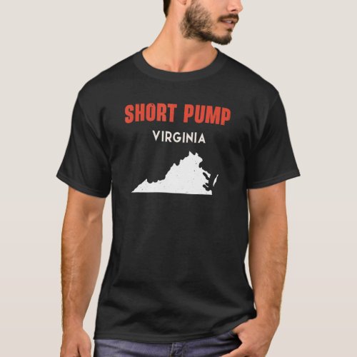 Short Pump Virginia USA State America Travel Virgi T_Shirt