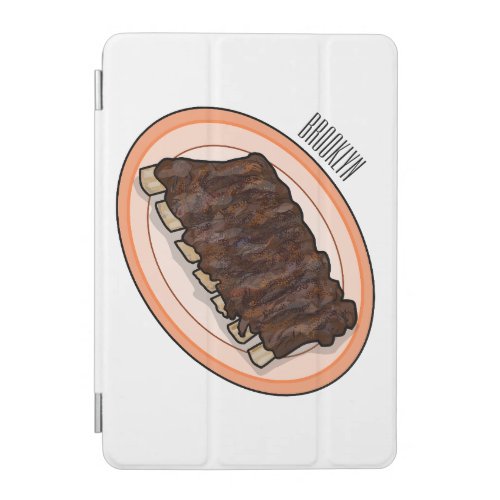 Short ribs cartoon illustration iPad mini cover