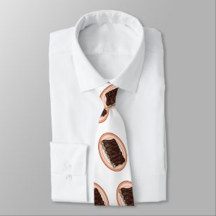 Short ribs cartoon illustration neck tie