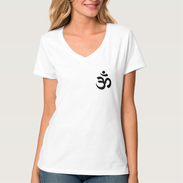 short sleeve T-shirt with siymbolof budhism (Front)