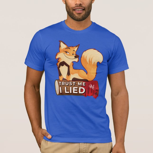 Short Sleeves T-Shirt : Trust Me (blue) (Front)