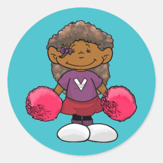 Short Sleevez Classic Round Sticker