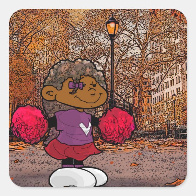 Short Sleevez  Classic Square Sticker (Front)