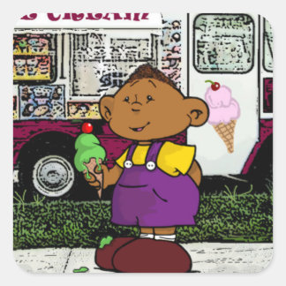 Short Sleevez  Classic Square Sticker