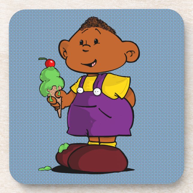 Short Sleevez Drink Coaster (Front)