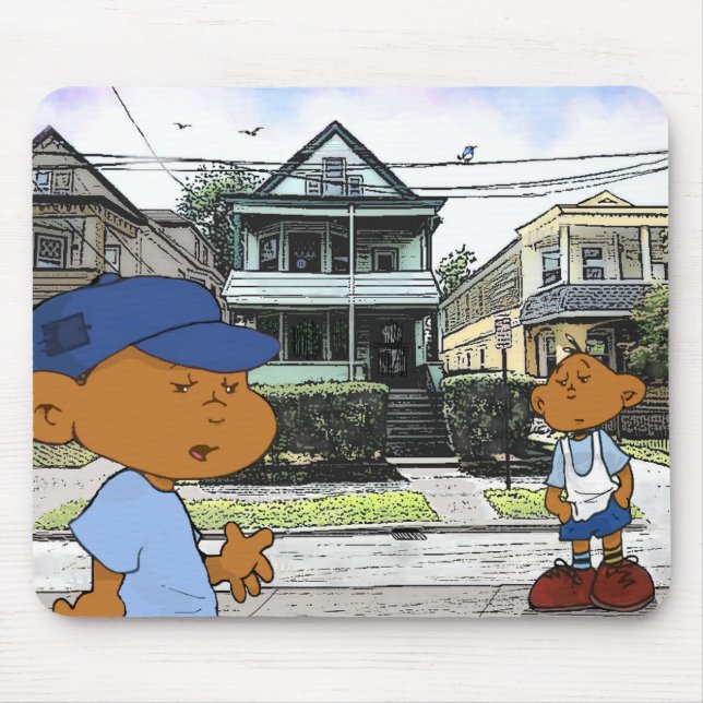 Short Sleevez Mouse Pad (Front)