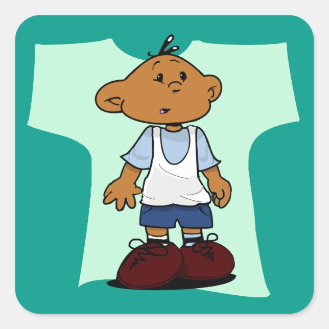 Short Sleevez Square Sticker (Front)
